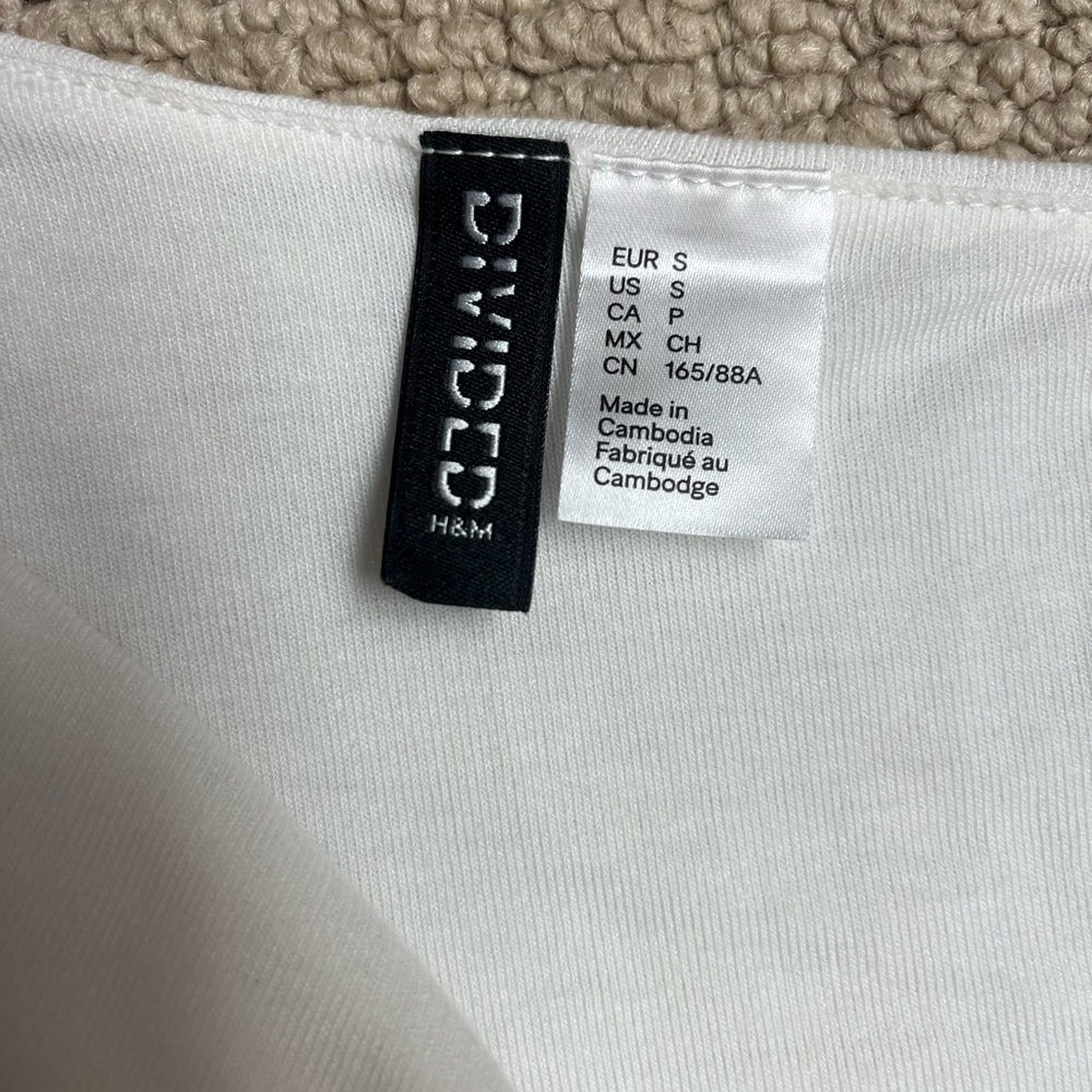 H&M Off-Shoulder White Tank Top - Picture 4 of 4